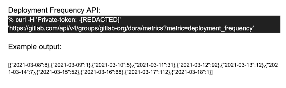 Group-level API support for Deployment Frequency