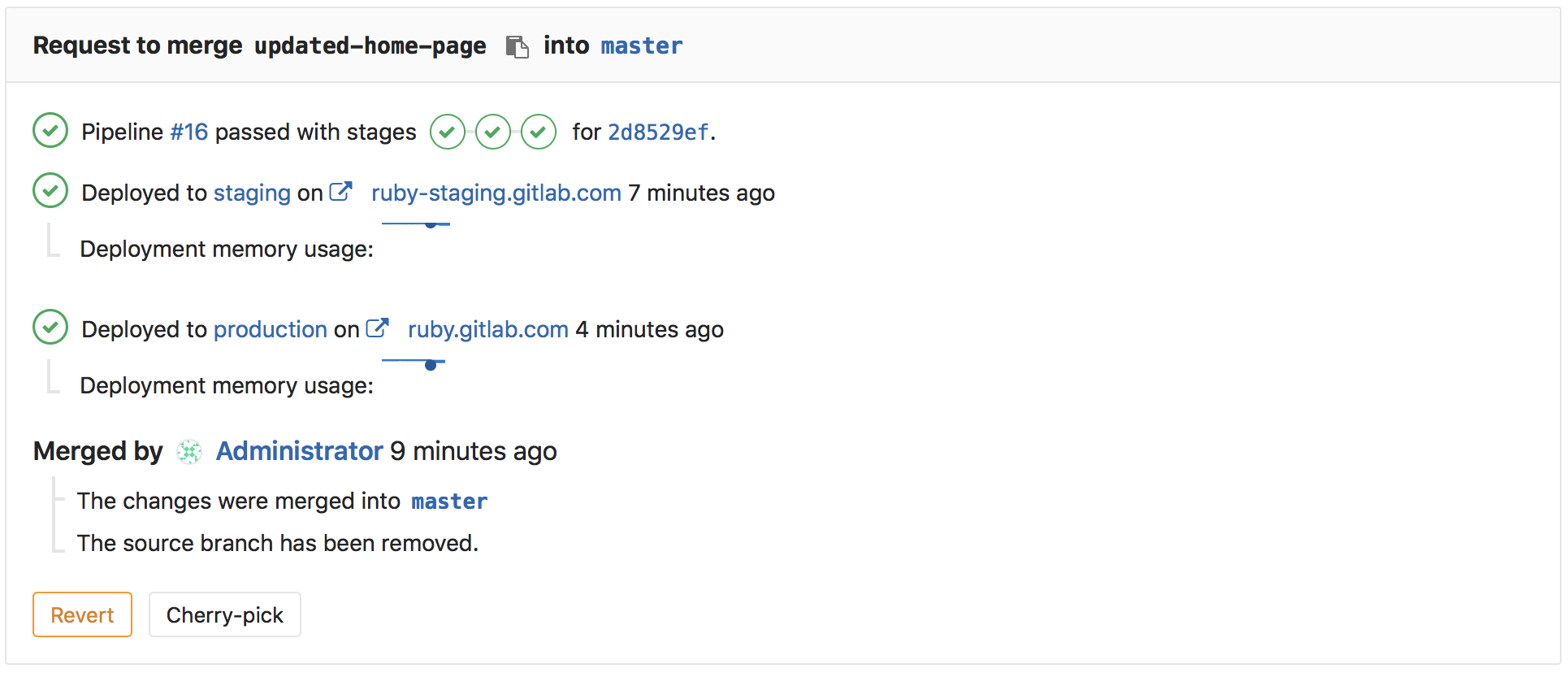 App Performance Feedback on Merge Requests